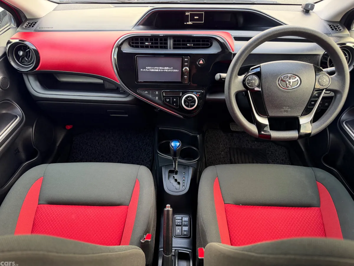 Toyota Aqua Hatchback, Petrol Hybrid, 2017, Red