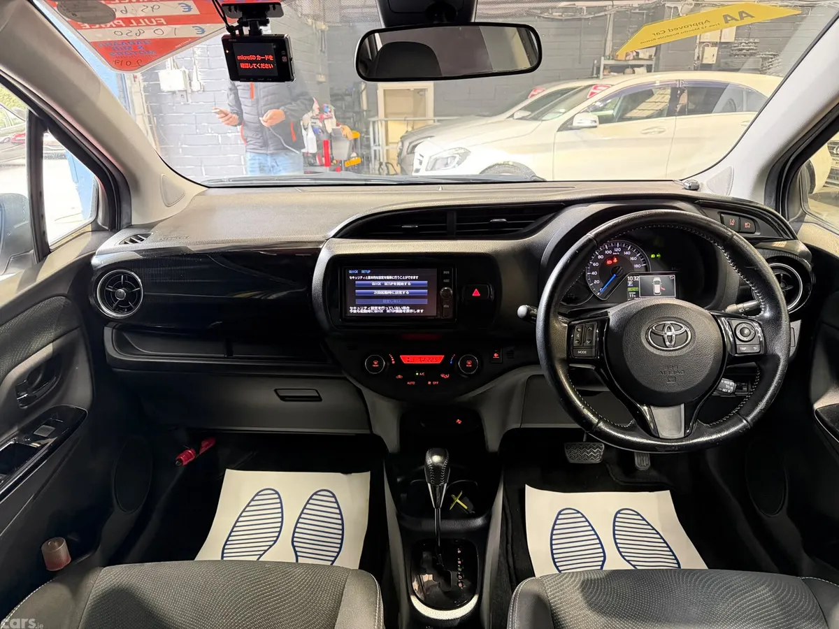 Toyota Vitz Hatchback, Petrol Hybrid, 2017, White