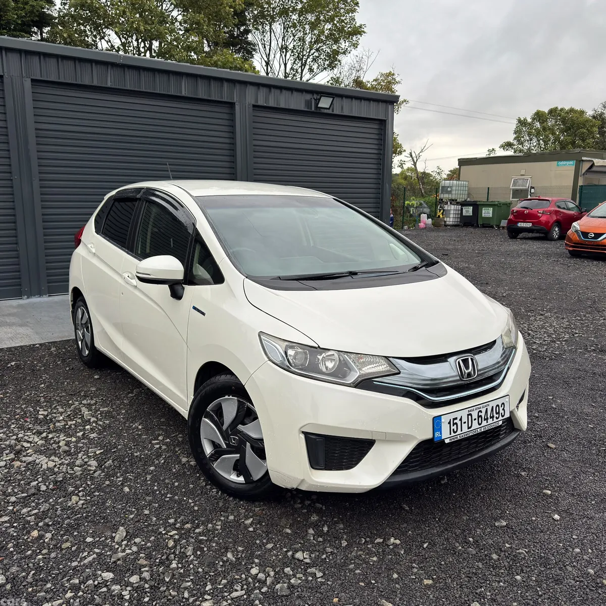 Honda Fit Hatchback, Petrol Hybrid, 2015, White