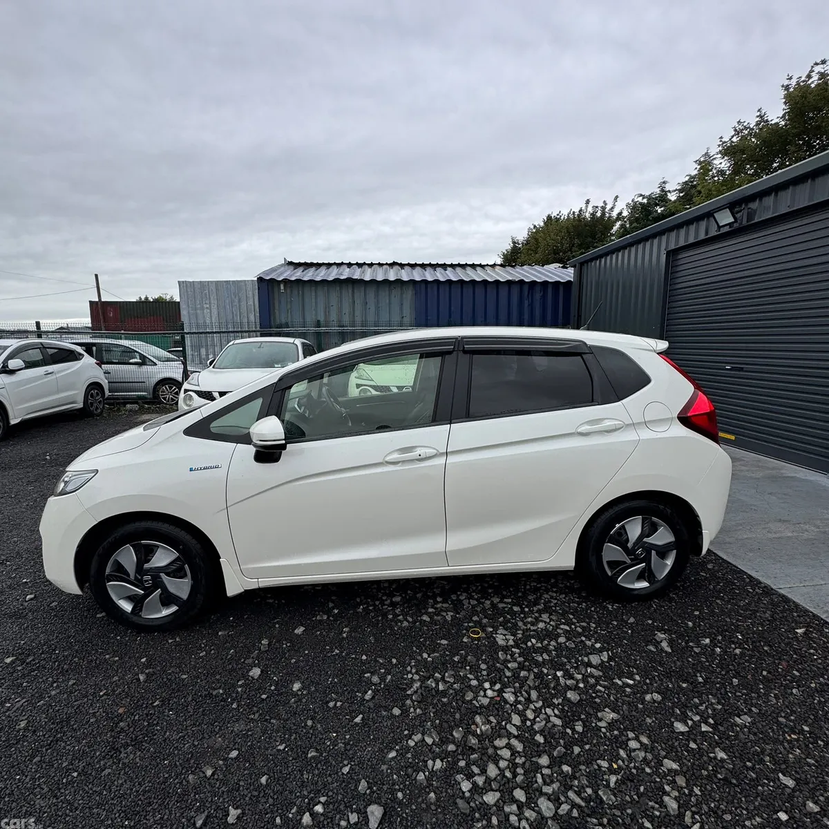 Honda Fit Hatchback, Petrol Hybrid, 2015, White