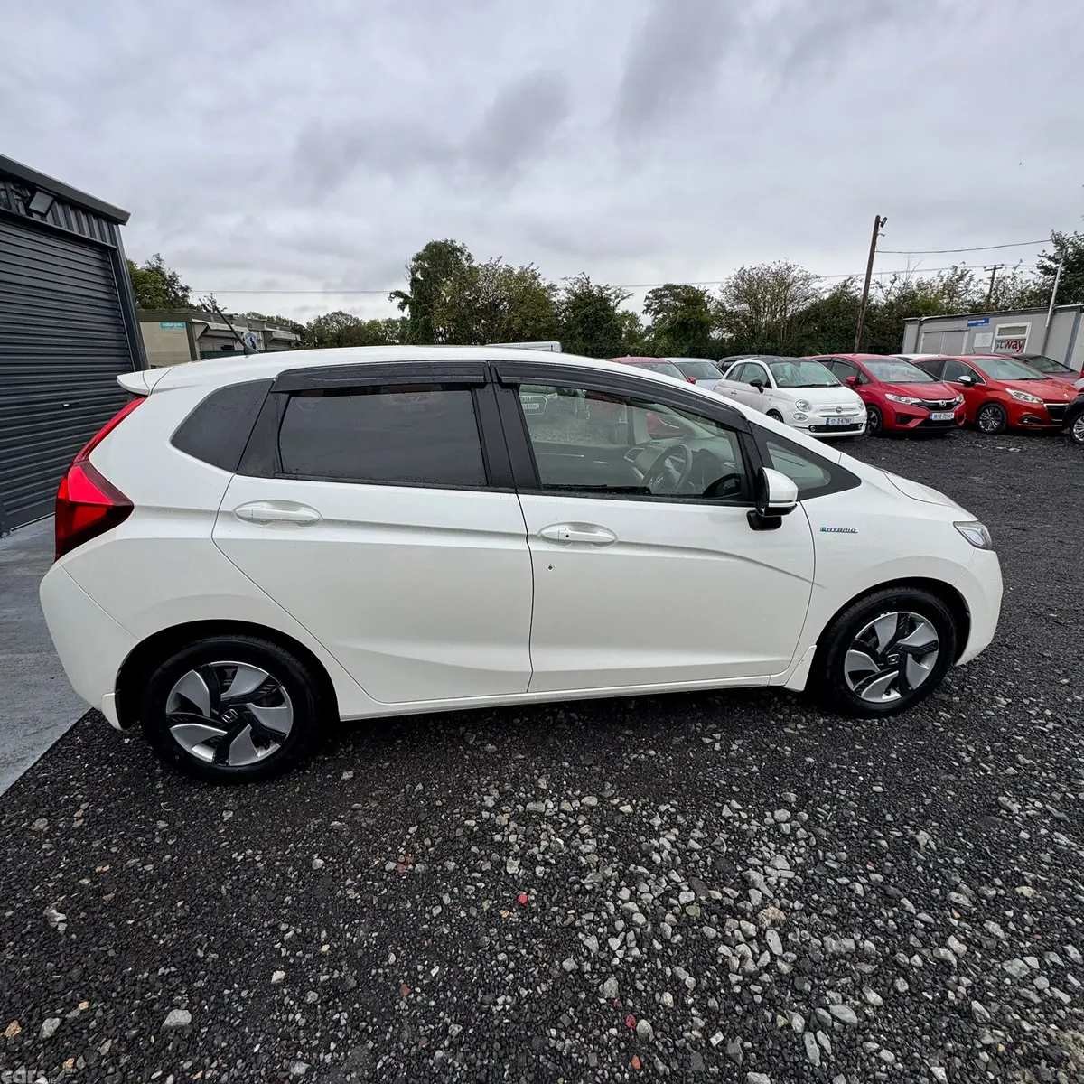 Honda Fit Hatchback, Petrol Hybrid, 2015, White