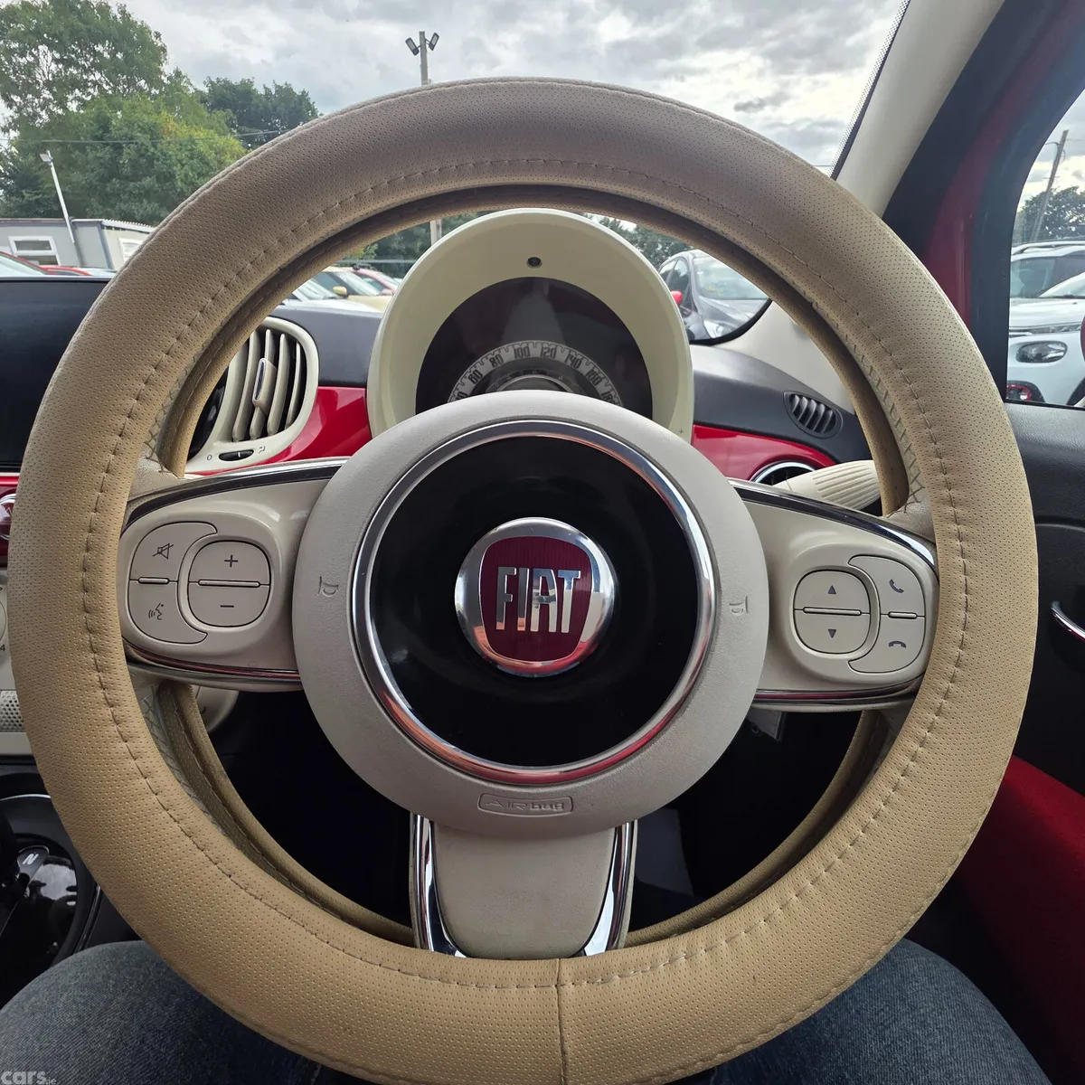 Fiat 500 Hatchback, Petrol, 2016, Red
