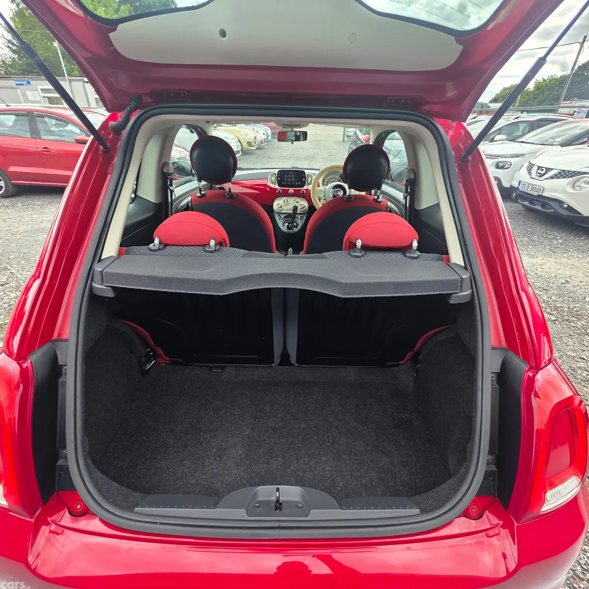 Fiat 500 Hatchback, Petrol, 2016, Red