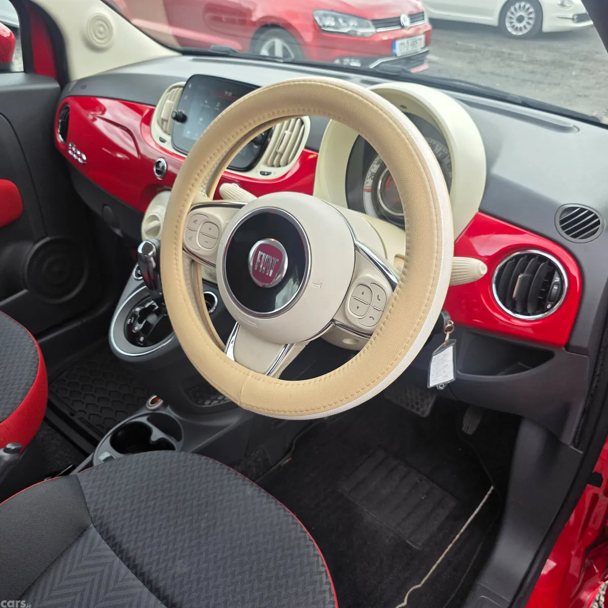Fiat 500 Hatchback, Petrol, 2016, Red
