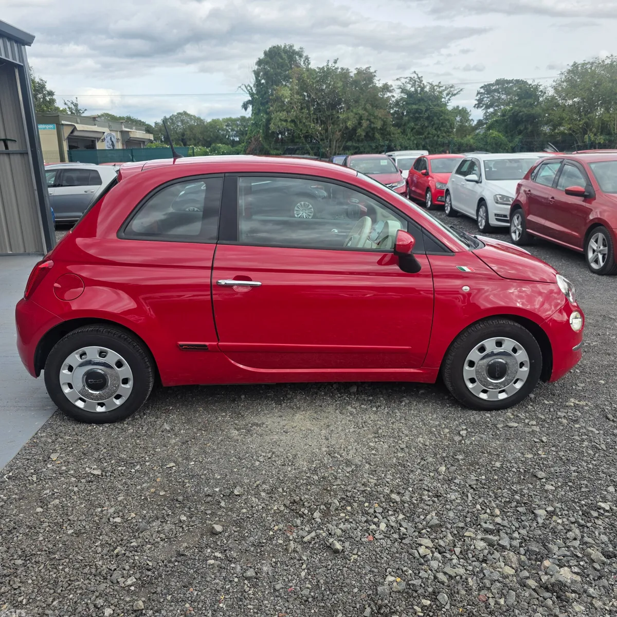 Fiat 500 Hatchback, Petrol, 2016, Red