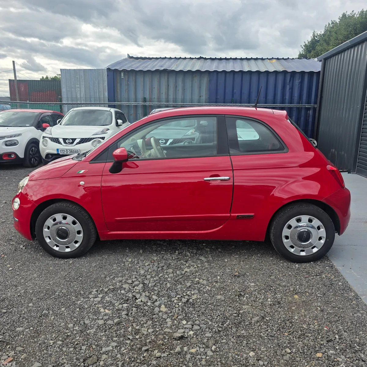Fiat 500 Hatchback, Petrol, 2016, Red