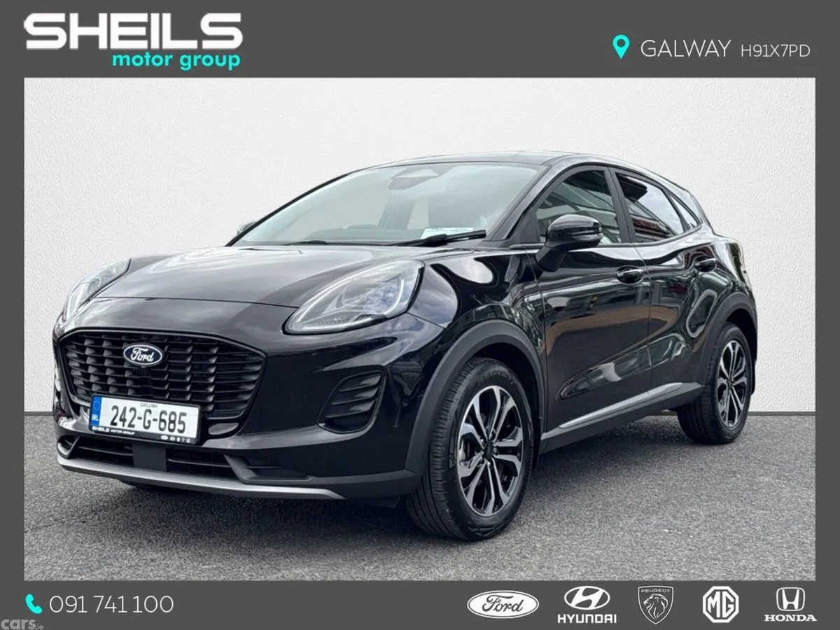 Ford Puma MPV, Petrol Hybrid, 2024, Black
