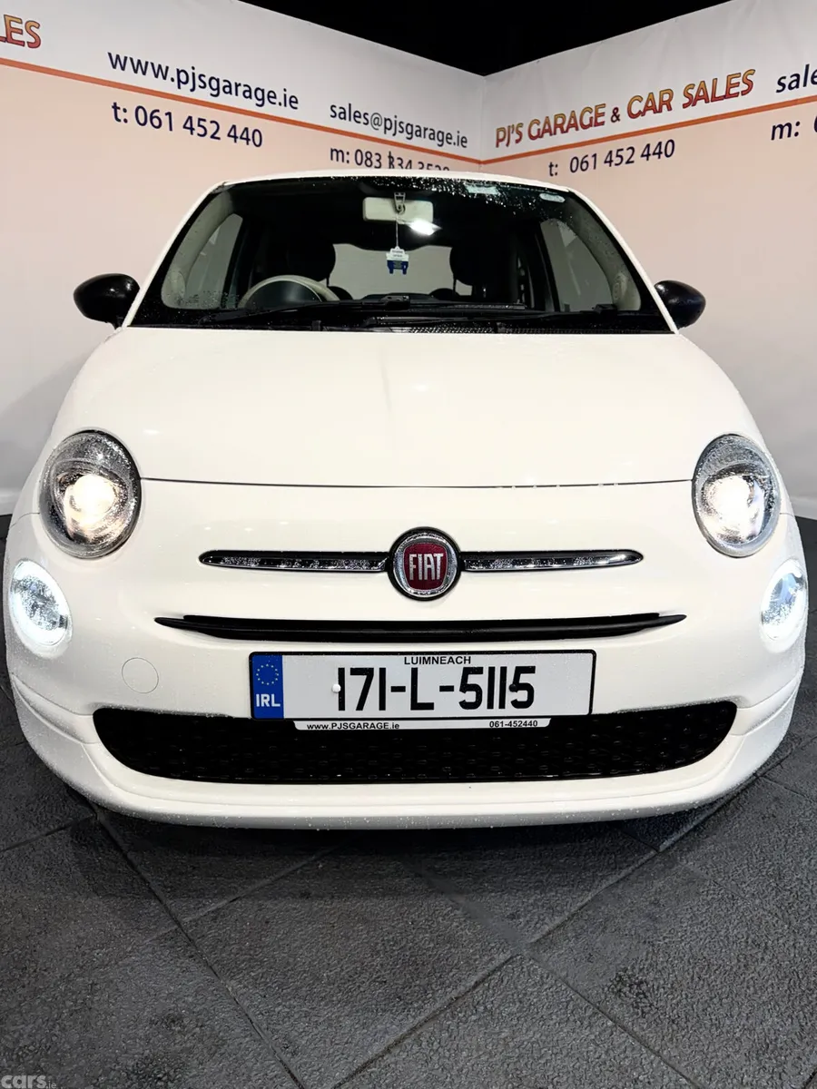 Fiat 500 Hatchback, Petrol, 2017, White
