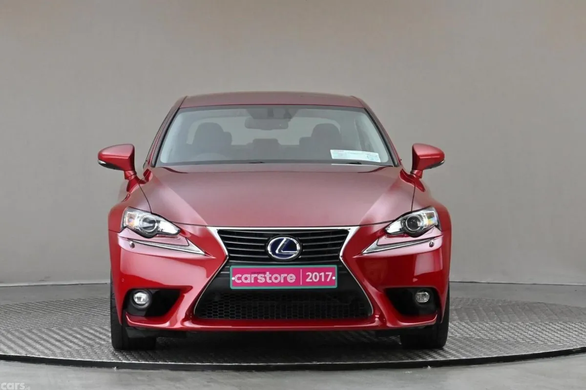 Lexus IS Saloon, Petrol Hybrid, 2017, Red