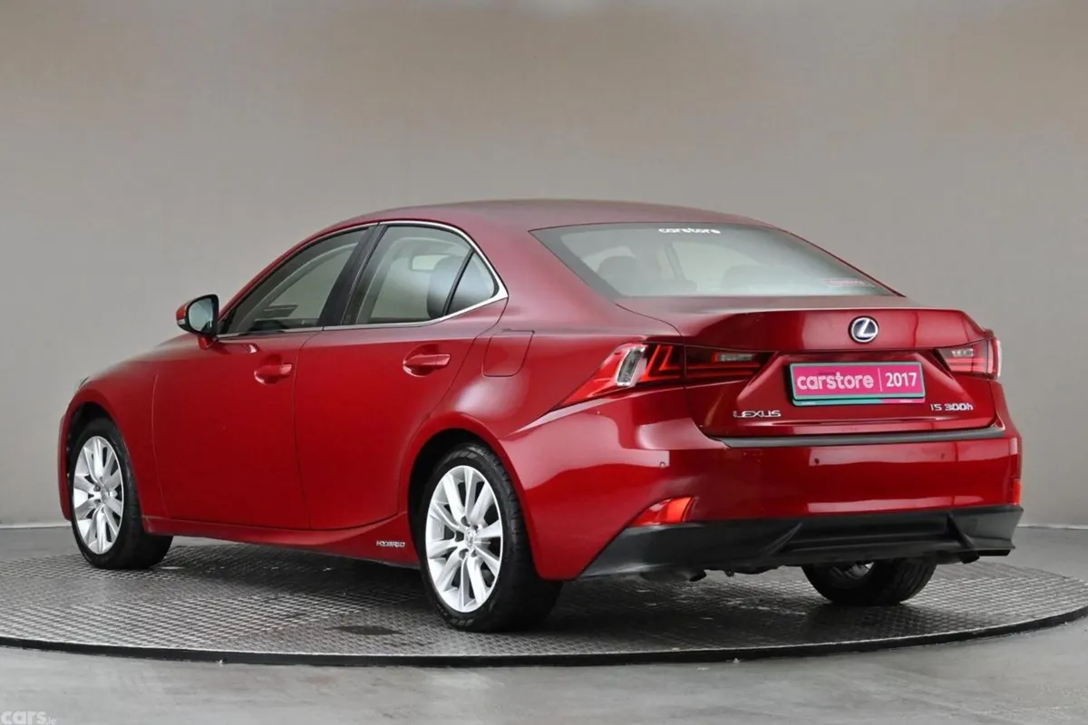 Lexus IS Saloon, Petrol Hybrid, 2017, Red