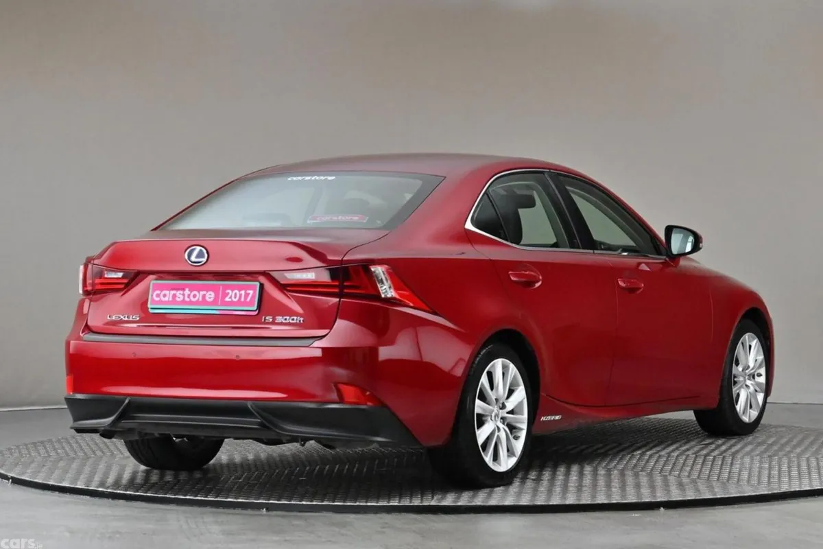 Lexus IS Saloon, Petrol Hybrid, 2017, Red