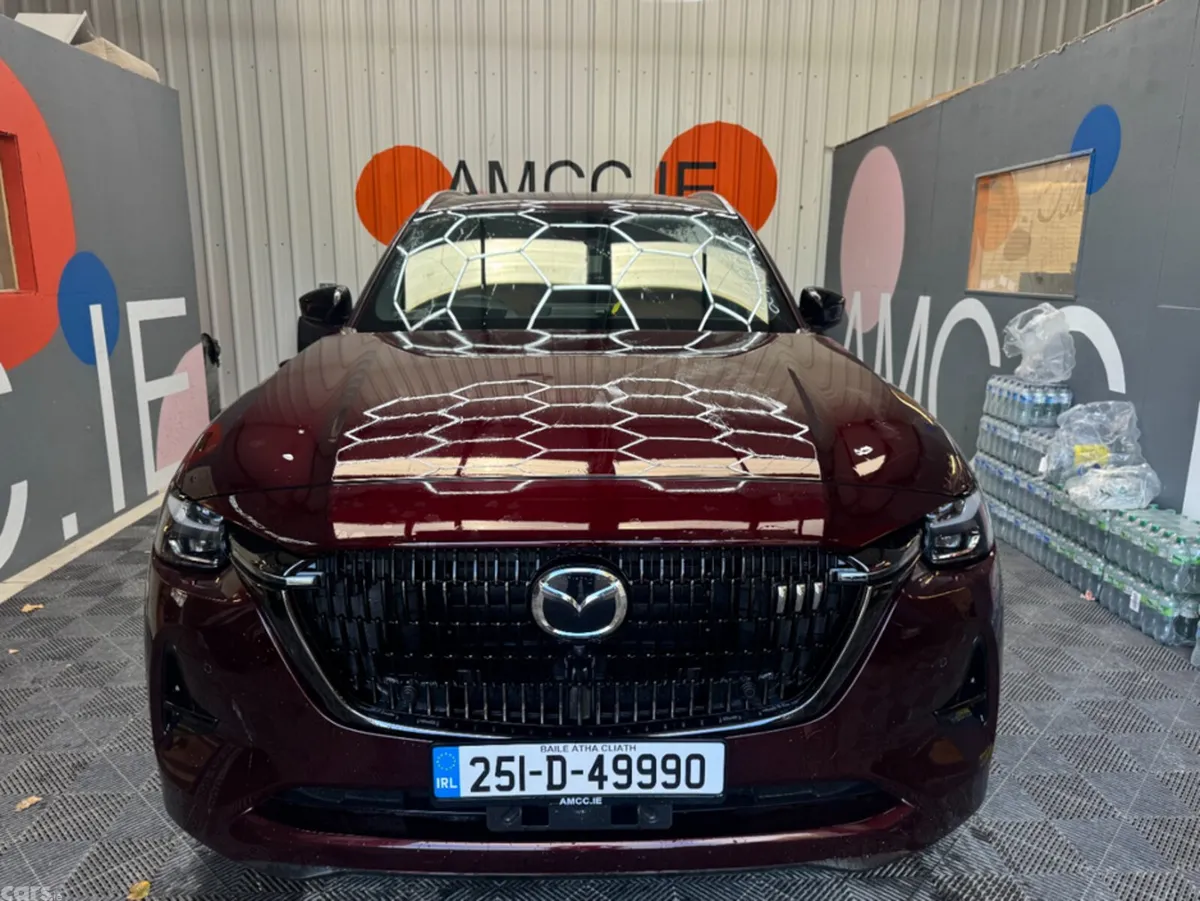 Mazda CX-80 SUV, Petrol Plug-in Hybrid, 2025, Red