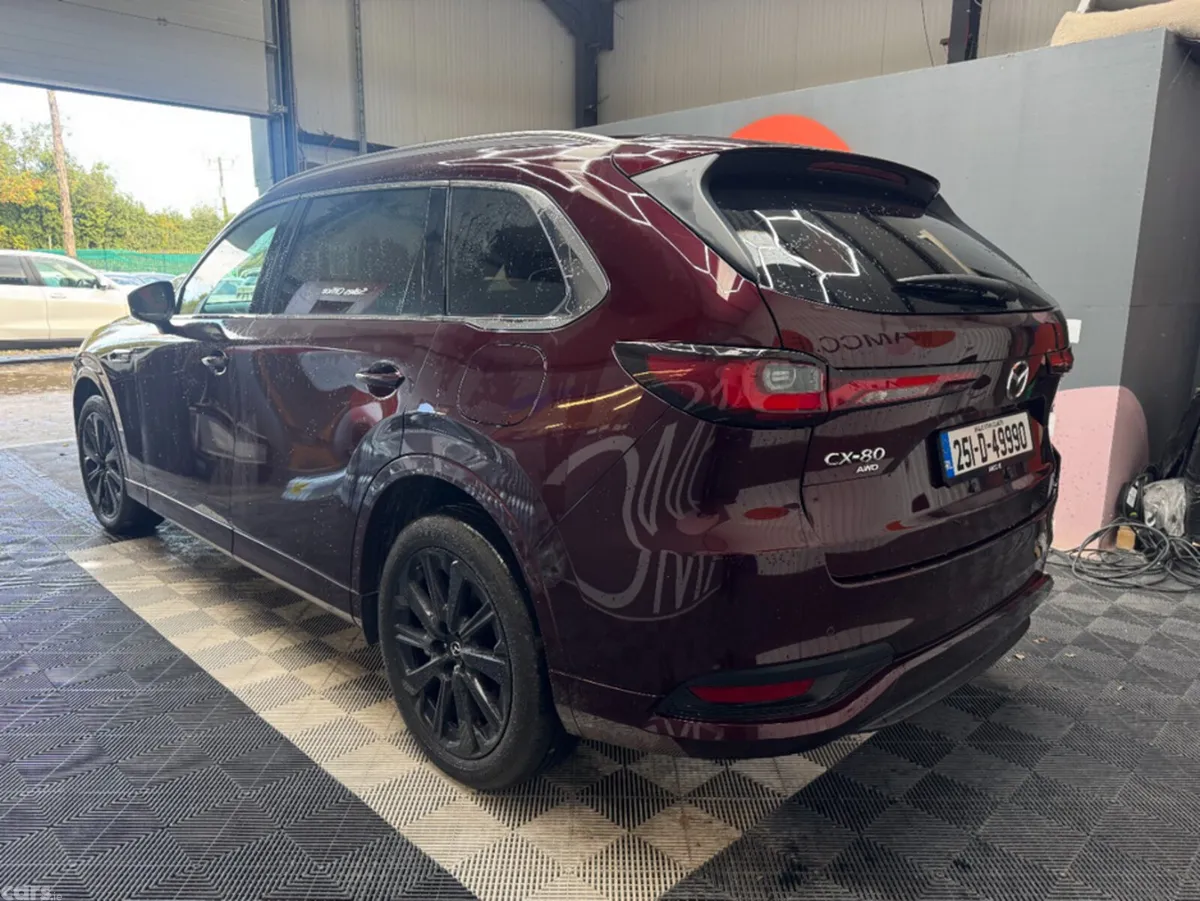Mazda CX-80 SUV, Petrol Plug-in Hybrid, 2025, Red