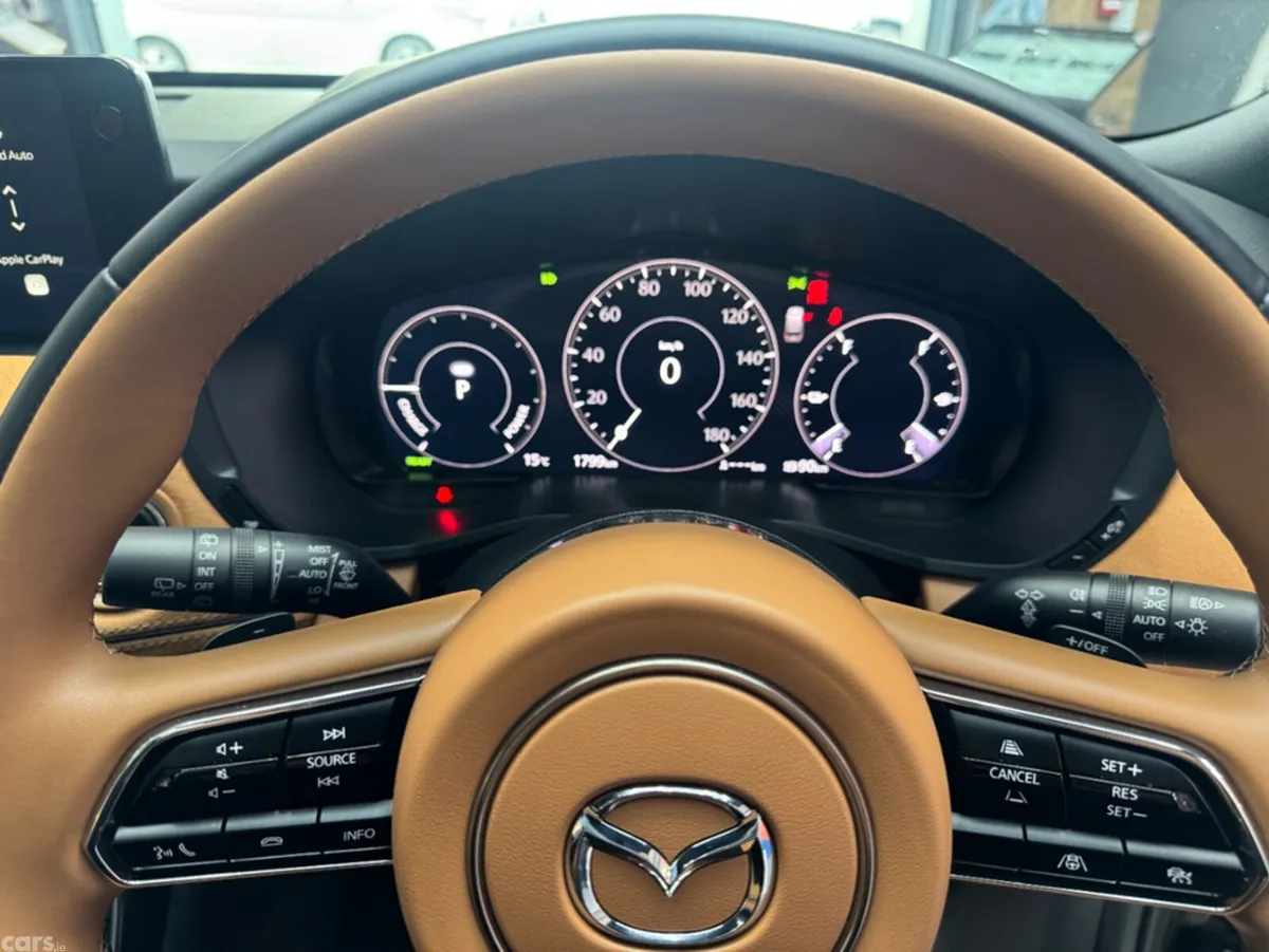 Mazda CX-80 SUV, Petrol Plug-in Hybrid, 2025, Red