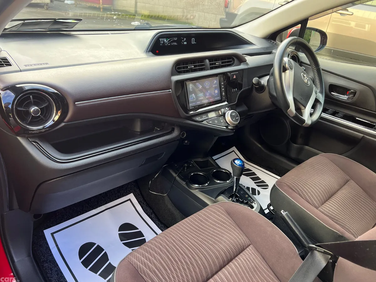 Toyota Aqua Hatchback, Petrol Hybrid, 2015, Red