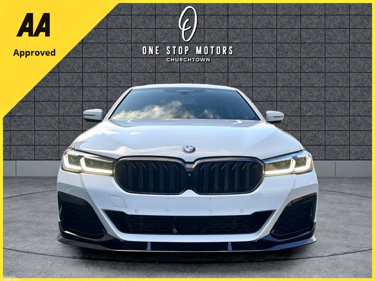 BMW 5-Series Saloon, Petrol Plug-in Hybrid, 2021, White