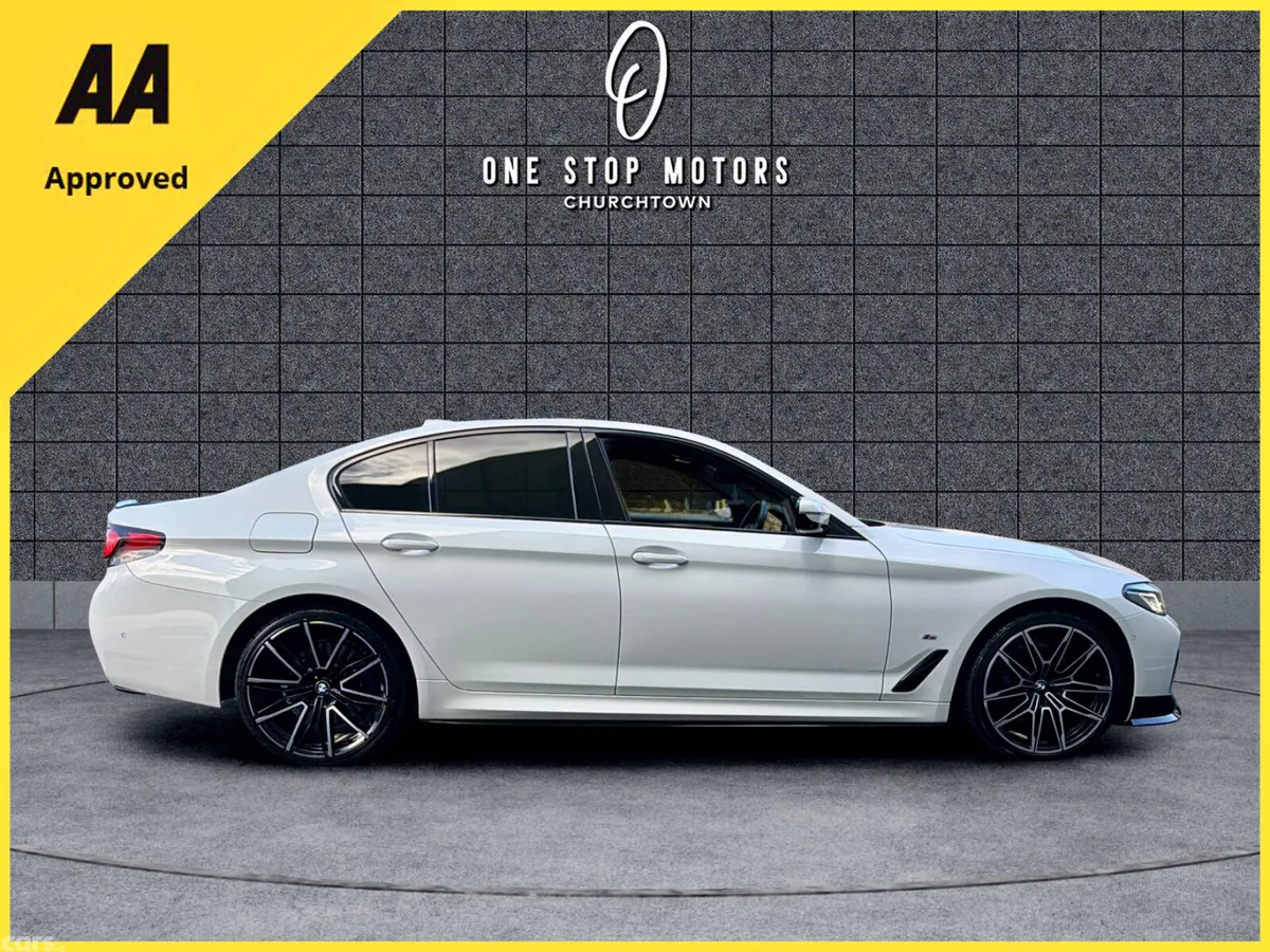 BMW 5-Series Saloon, Petrol Plug-in Hybrid, 2021, White