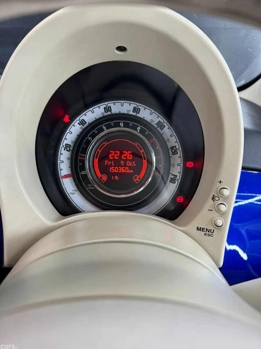 Fiat 500 Hatchback, Petrol, 2009, Blue