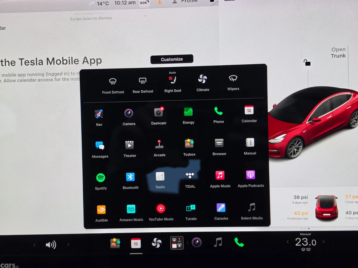 Tesla Model 3 Saloon, Electric, 2019, Red