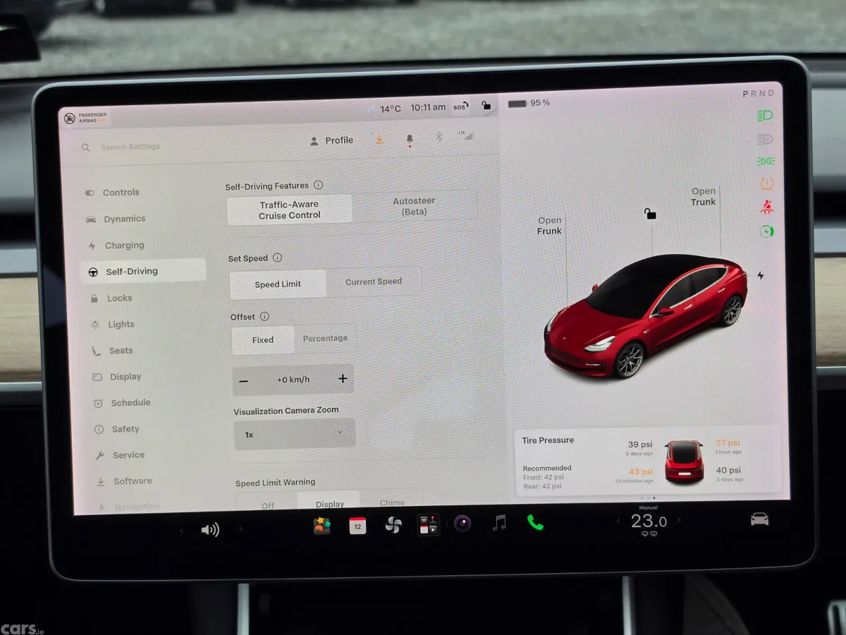 Tesla Model 3 Saloon, Electric, 2019, Red