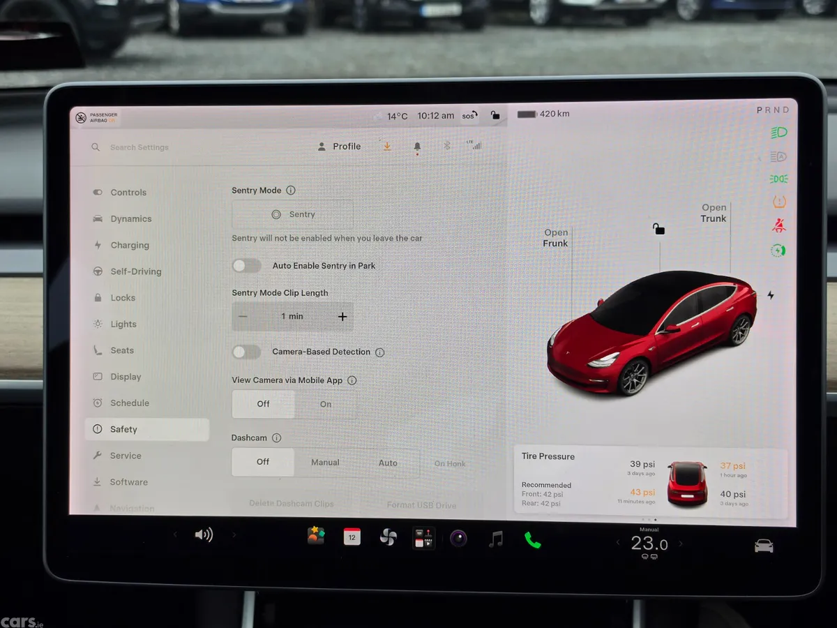 Tesla Model 3 Saloon, Electric, 2019, Red
