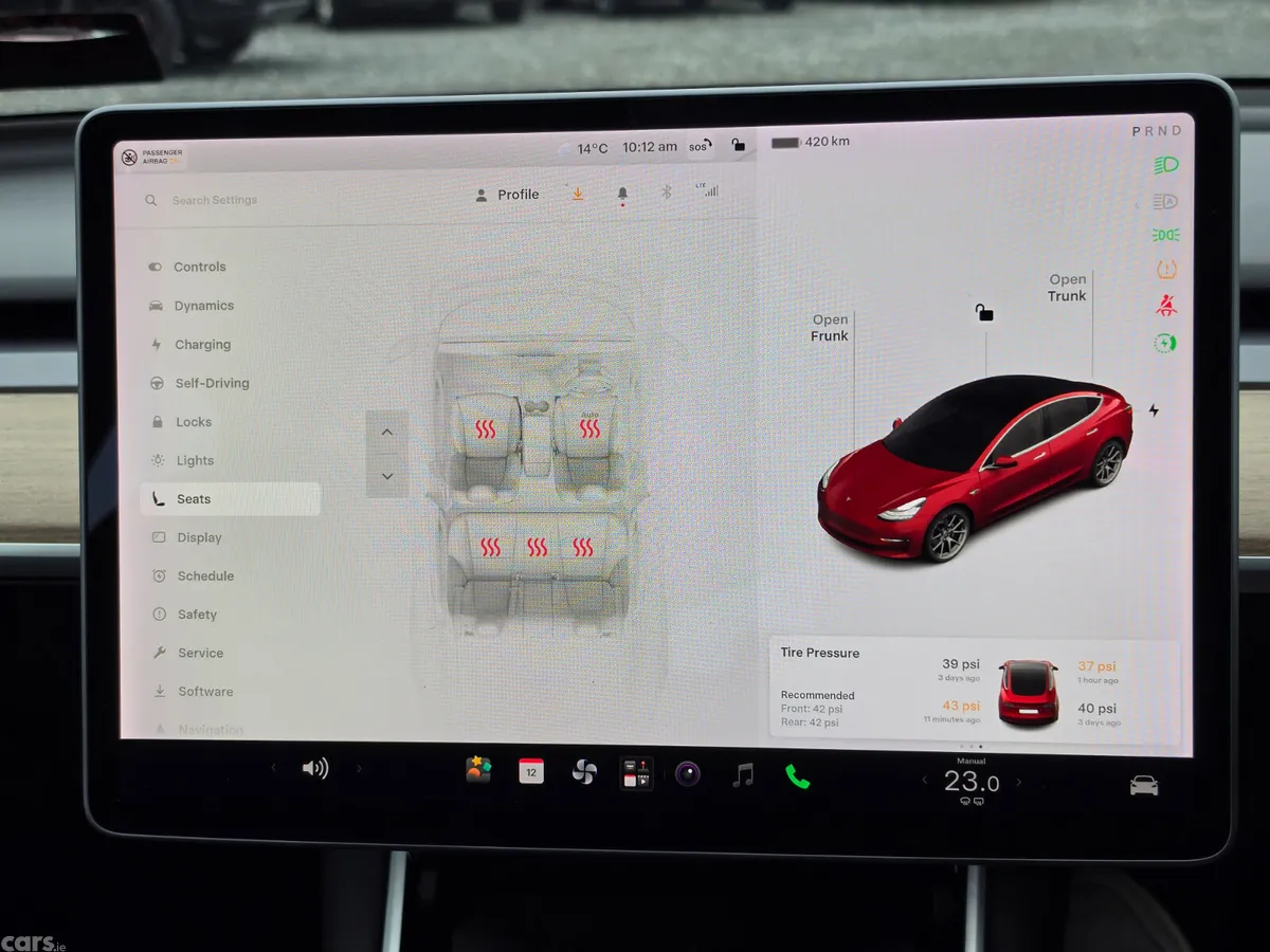 Tesla Model 3 Saloon, Electric, 2019, Red
