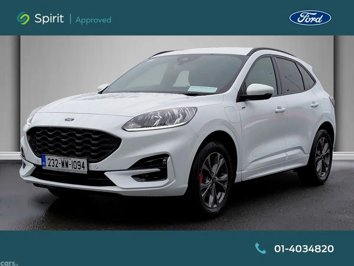 Ford Kuga SUV, Petrol Plug-in Hybrid, 2023, White