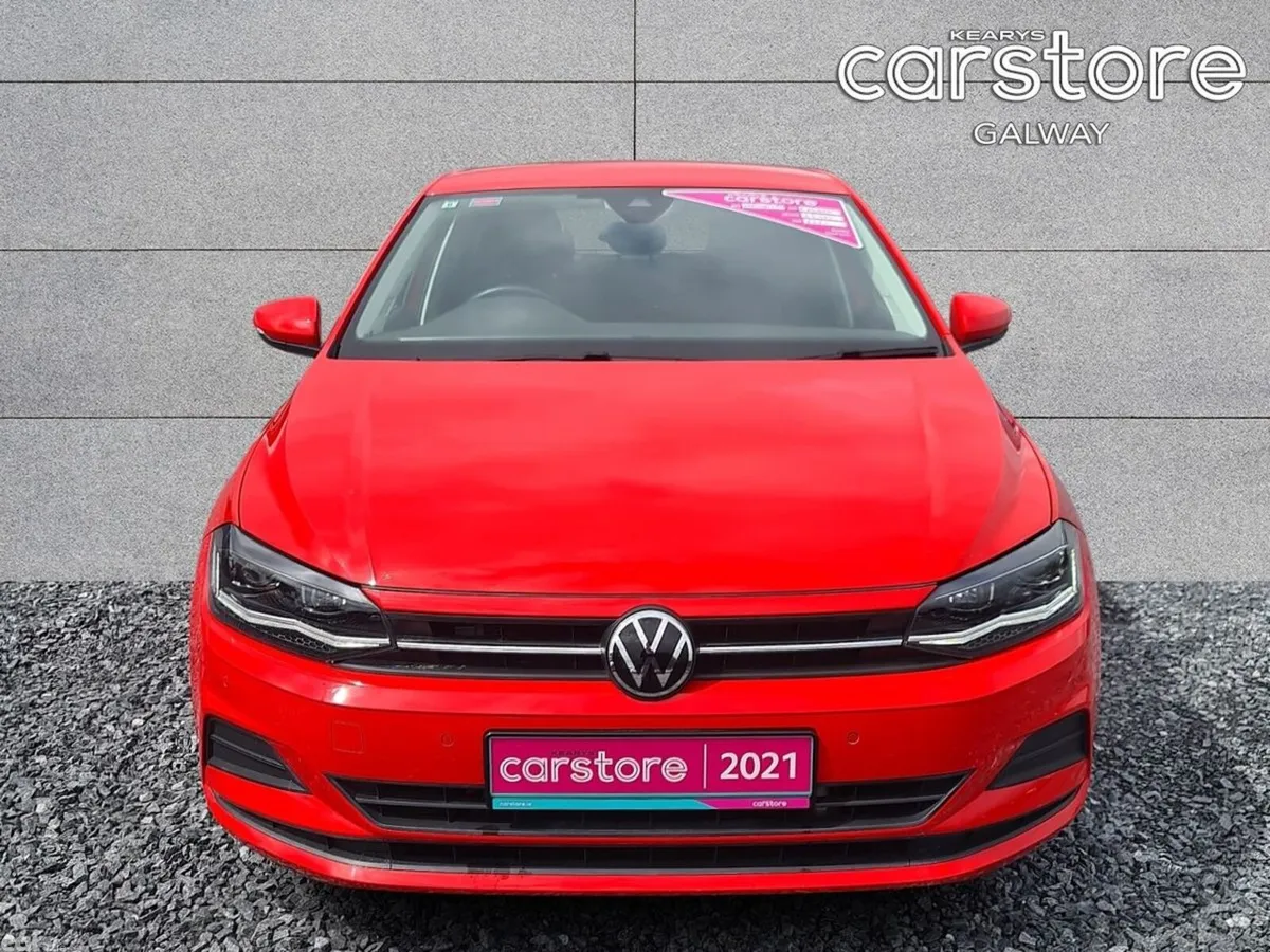 Volkswagen Polo Hatchback, Petrol, 2021, Red