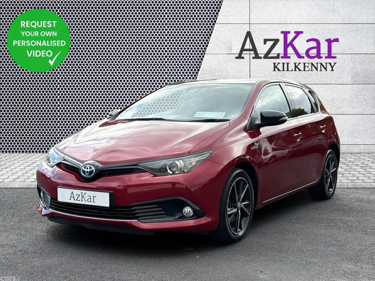 Toyota Auris Hatchback, Petrol Hybrid, 2018, Red