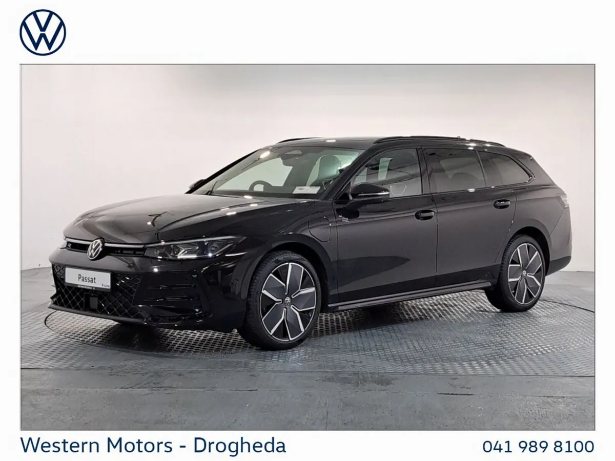 Volkswagen Passat Estate, Petrol Plug-in Hybrid, 2026, Black