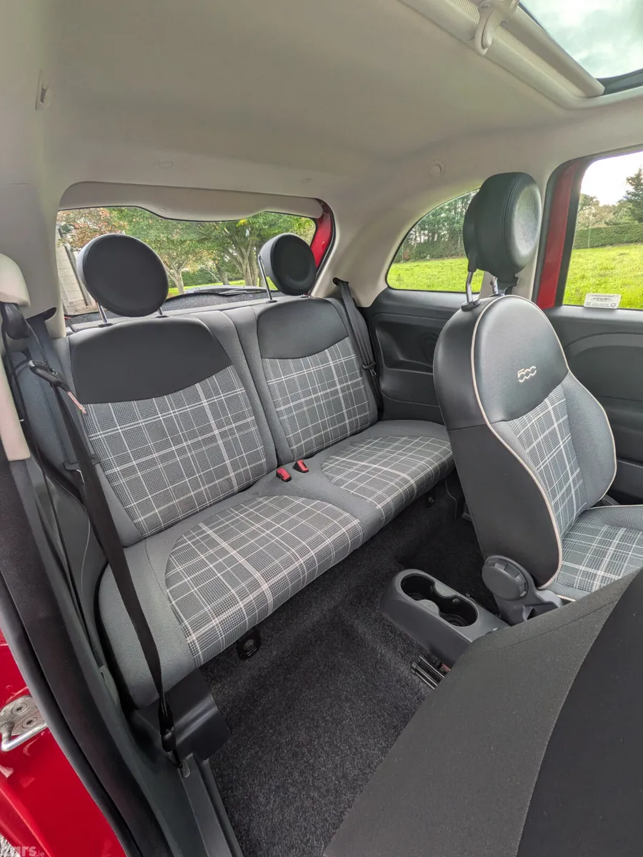 Fiat 500 Hatchback, Petrol, 2016, Red
