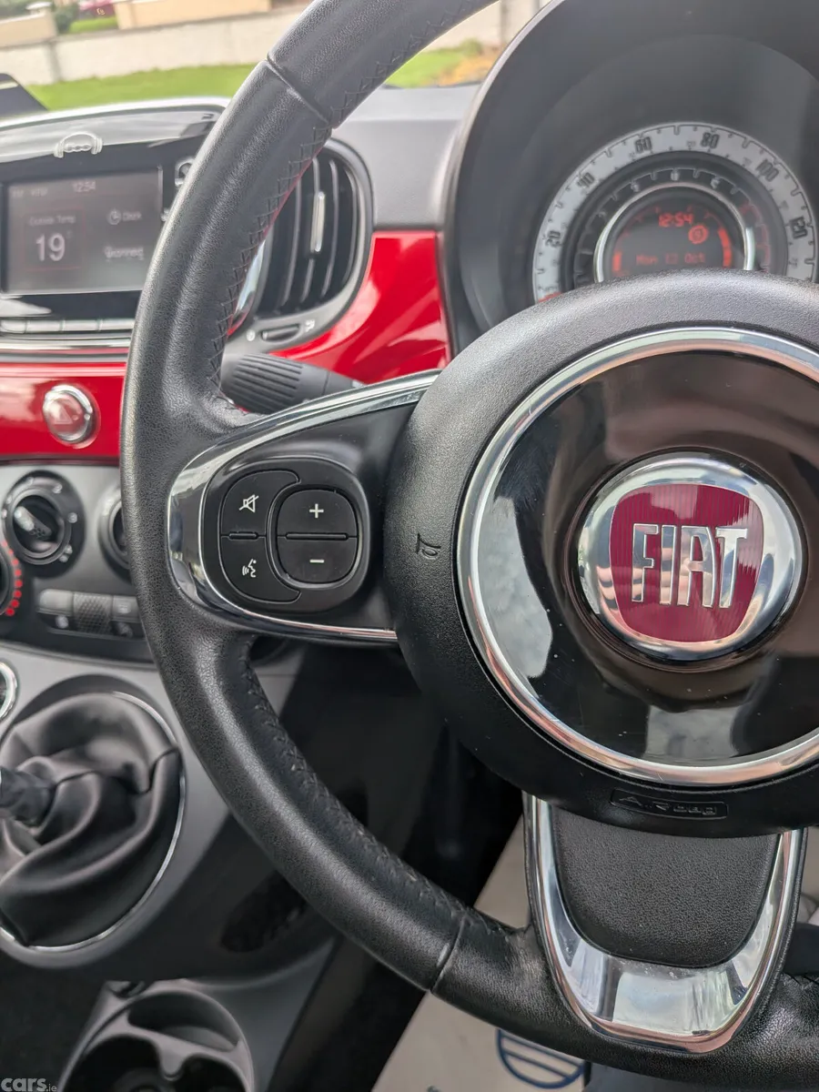 Fiat 500 Hatchback, Petrol, 2016, Red