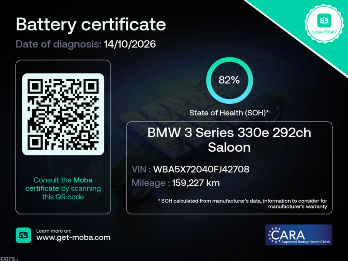 BMW 3-Series Saloon, Petrol Hybrid, 2020, Blue