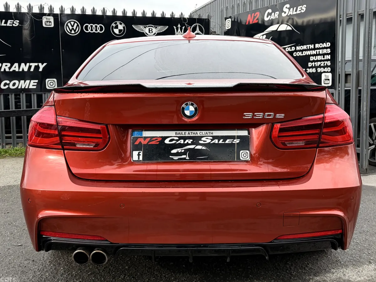 BMW 3-Series Saloon, Petrol Plug-in Hybrid, 2018, Orange