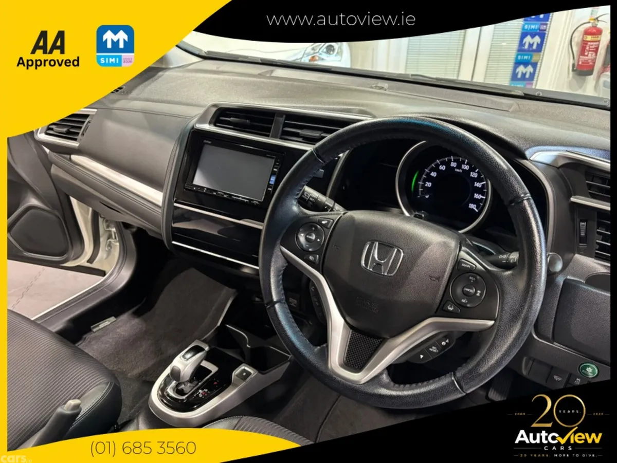 Honda Fit Hatchback, Petrol Hybrid, 2017, White