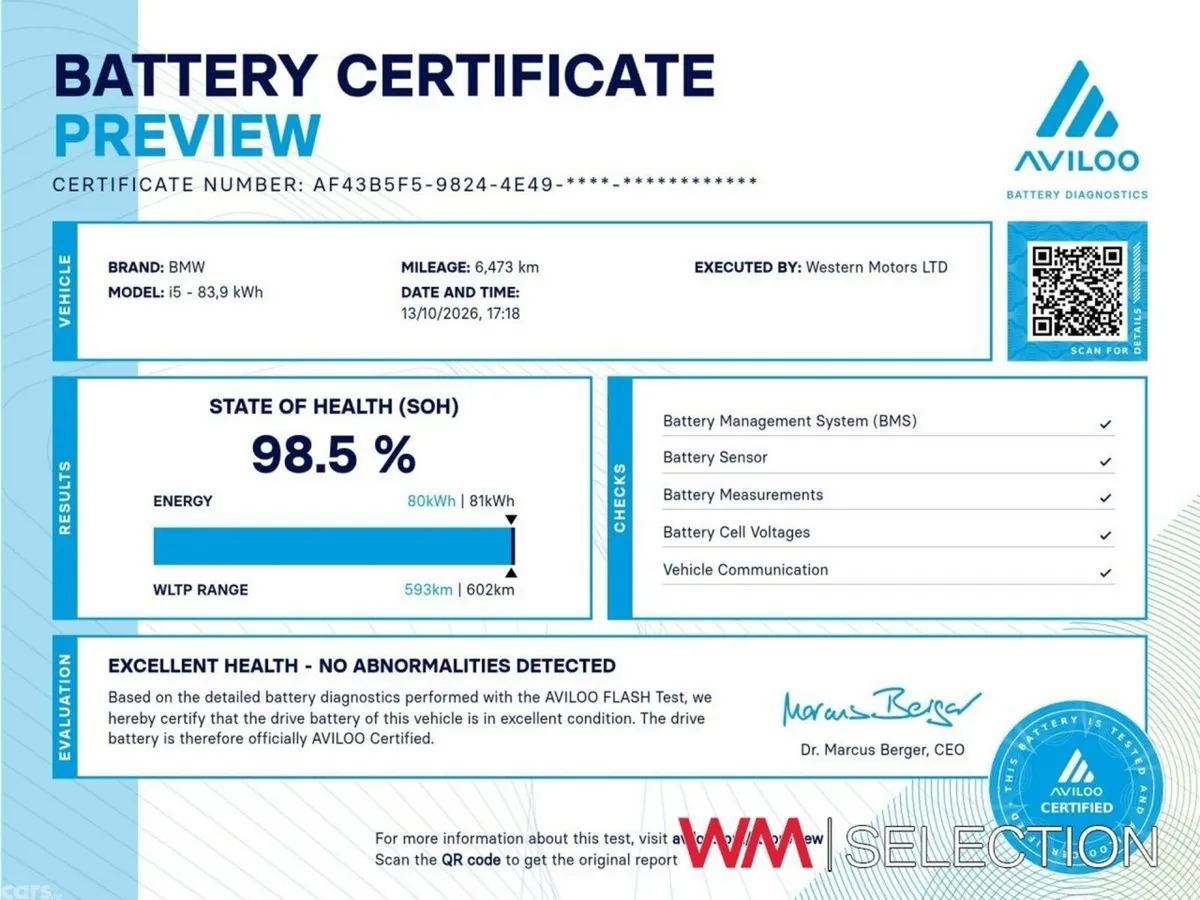 BMW i5 Saloon, Electric, 2026, Grey