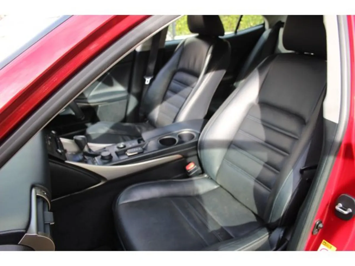 Lexus IS Saloon, Petrol Hybrid, 2015, Red