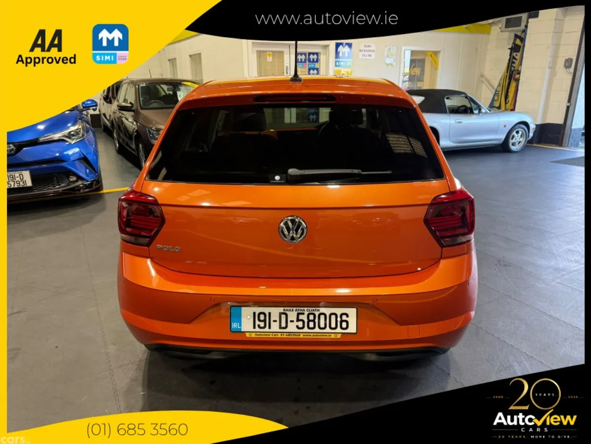 Volkswagen Polo Hatchback, Petrol, 2019, Orange