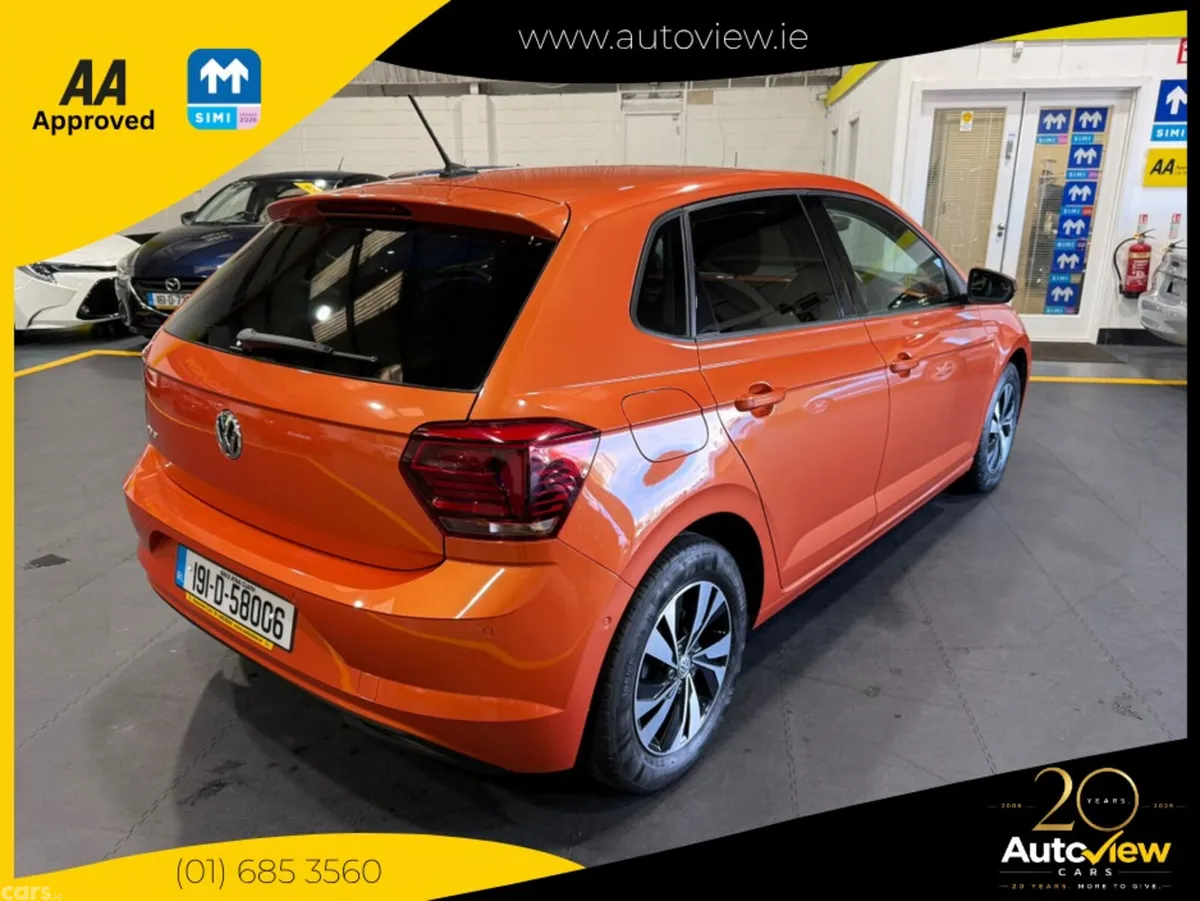 Volkswagen Polo Hatchback, Petrol, 2019, Orange