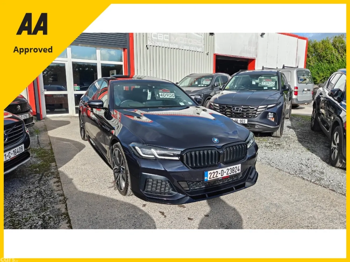 BMW 5-Series Saloon, Petrol Plug-in Hybrid, 2022, Black