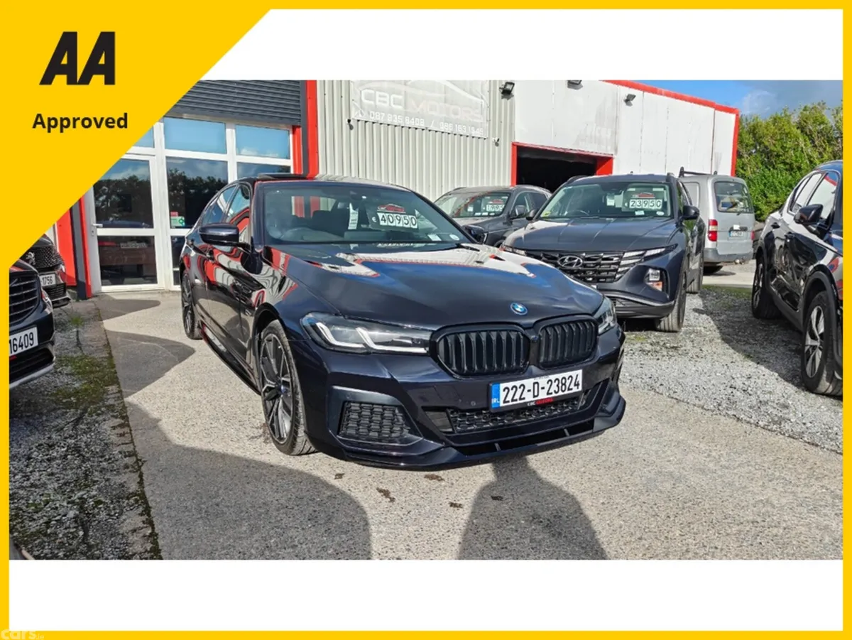 BMW 5-Series Saloon, Petrol Plug-in Hybrid, 2022, Black