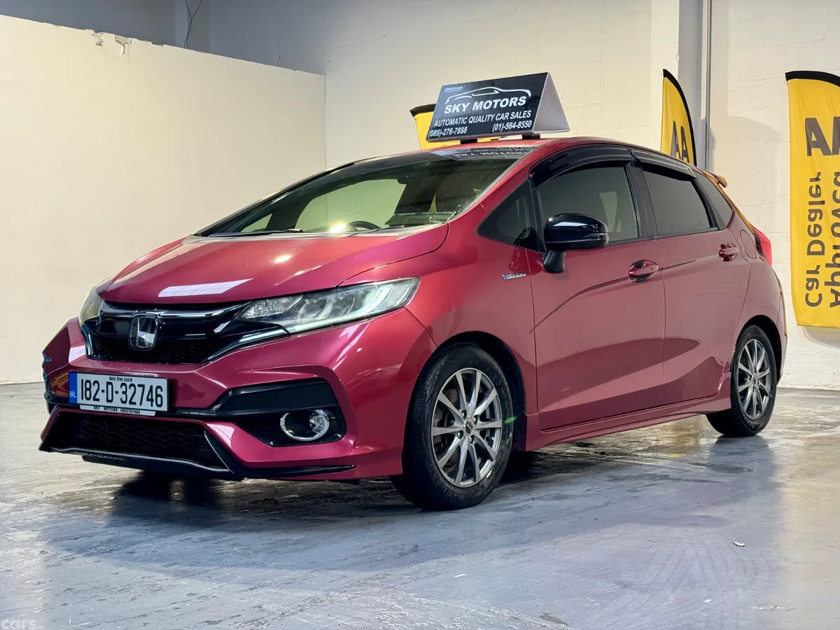 Honda Fit Hatchback, Petrol Hybrid, 2018, Red