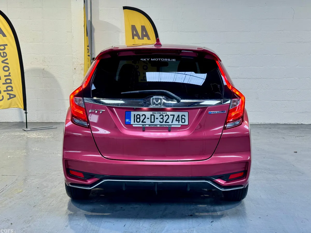 Honda Fit Hatchback, Petrol Hybrid, 2018, Red