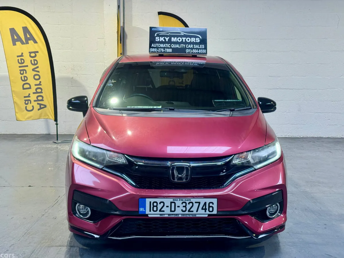 Honda Fit Hatchback, Petrol Hybrid, 2018, Red