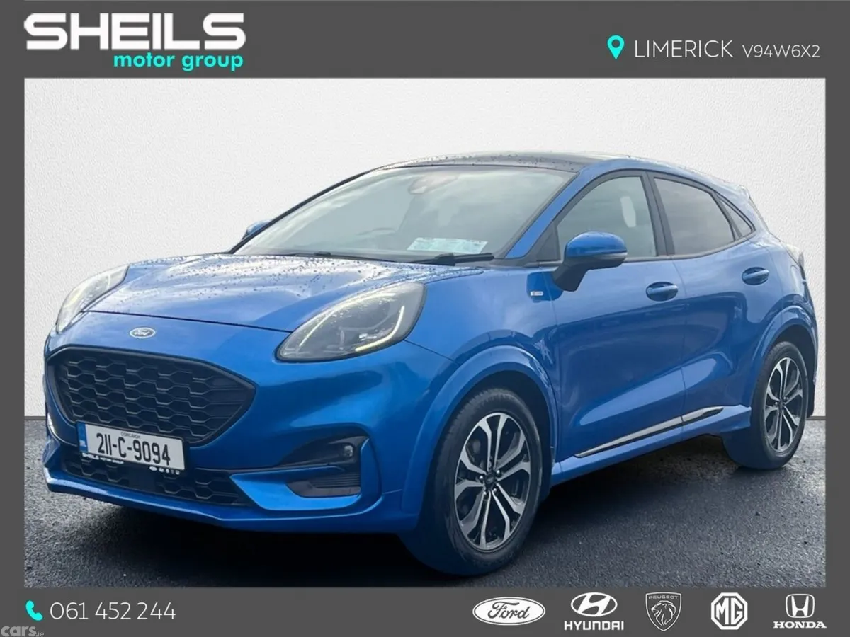 Ford Puma MPV, Petrol Hybrid, 2021, Blue