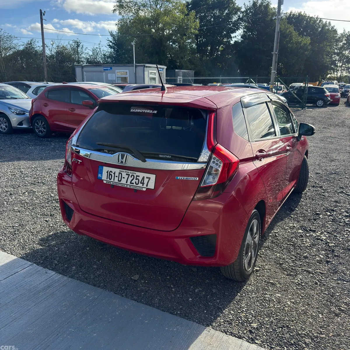 Honda Fit Hatchback, Petrol Hybrid, 2016, Red
