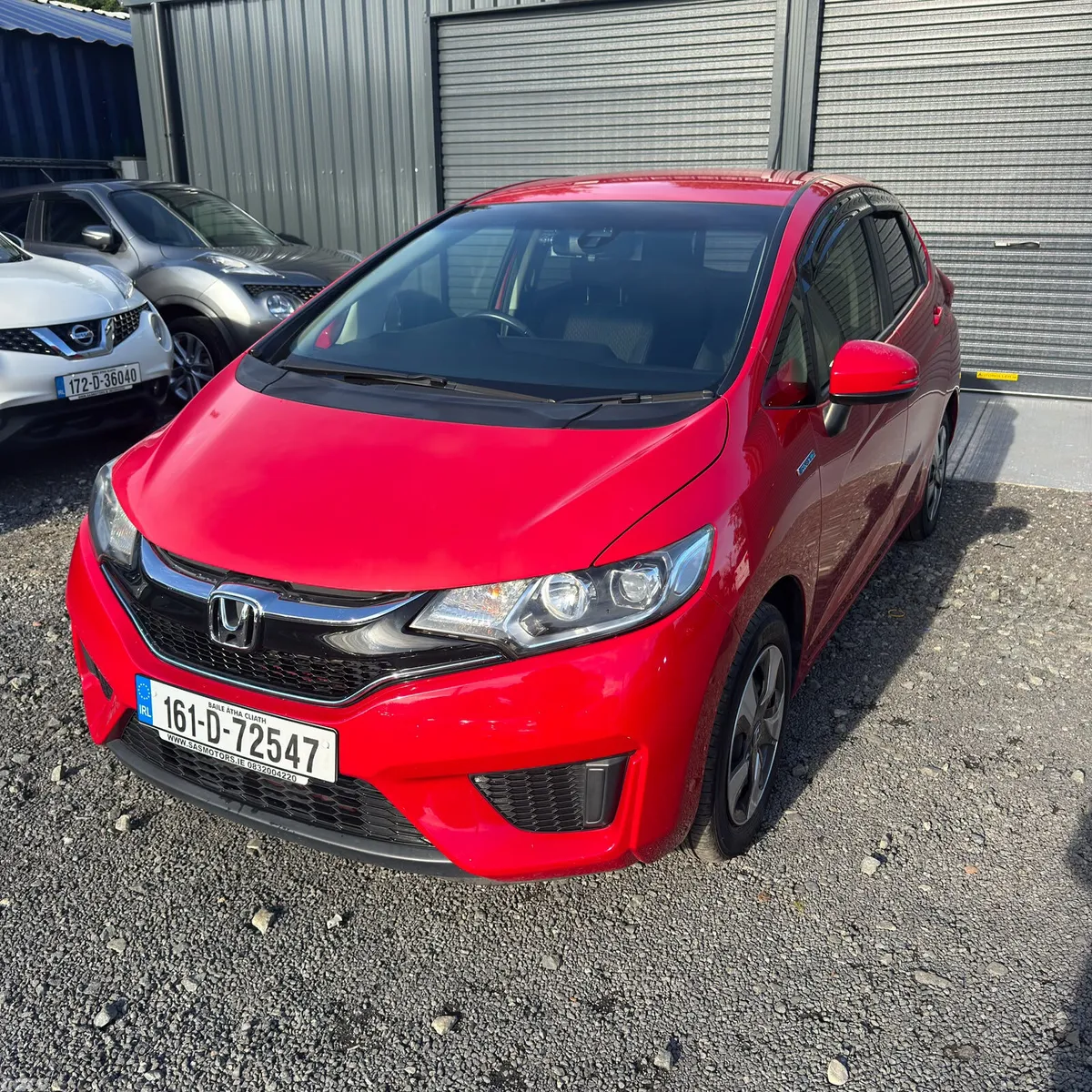 Honda Fit Hatchback, Petrol Hybrid, 2016, Red