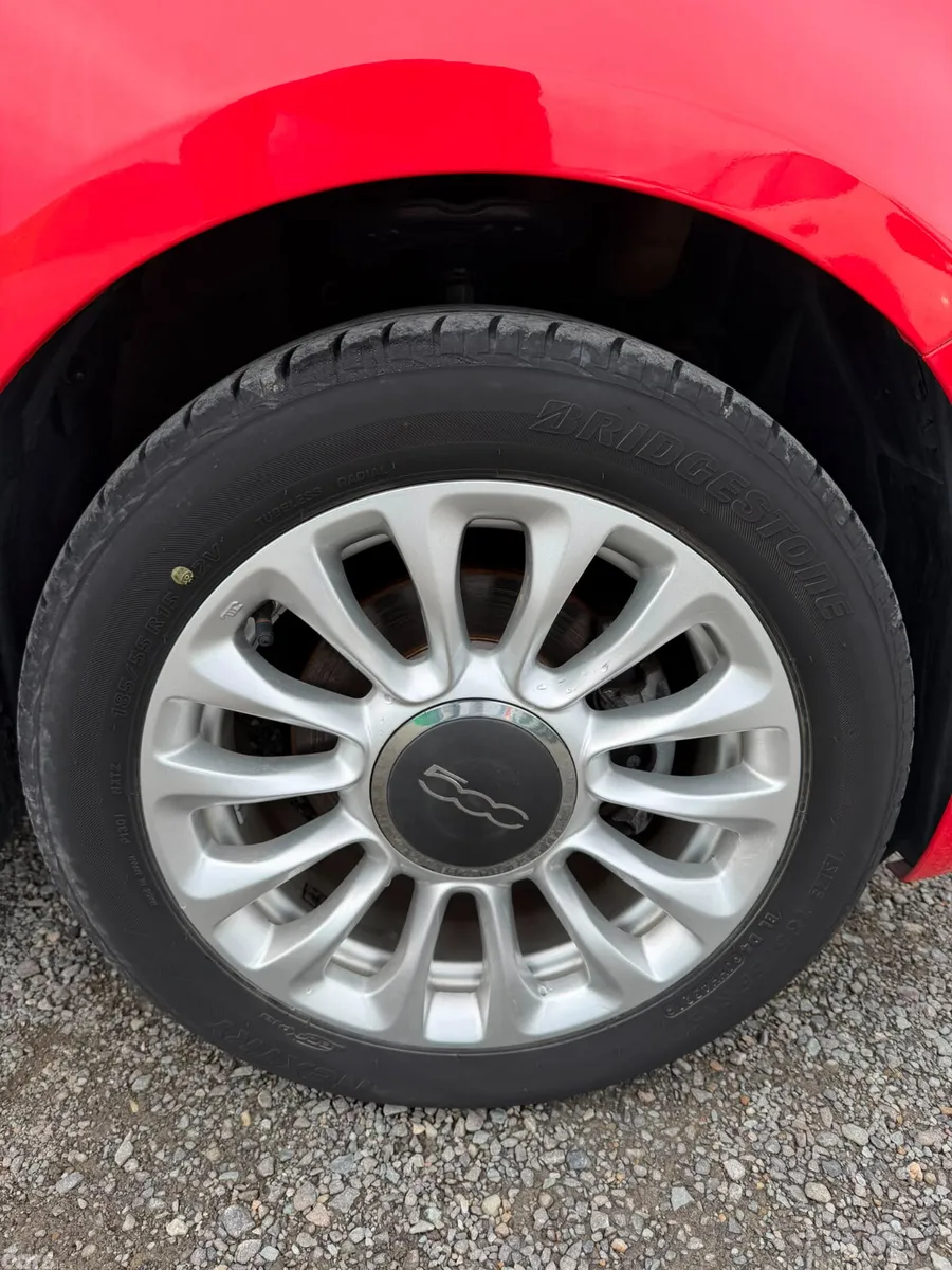 Fiat 500 Hatchback, Petrol, 2016, Red