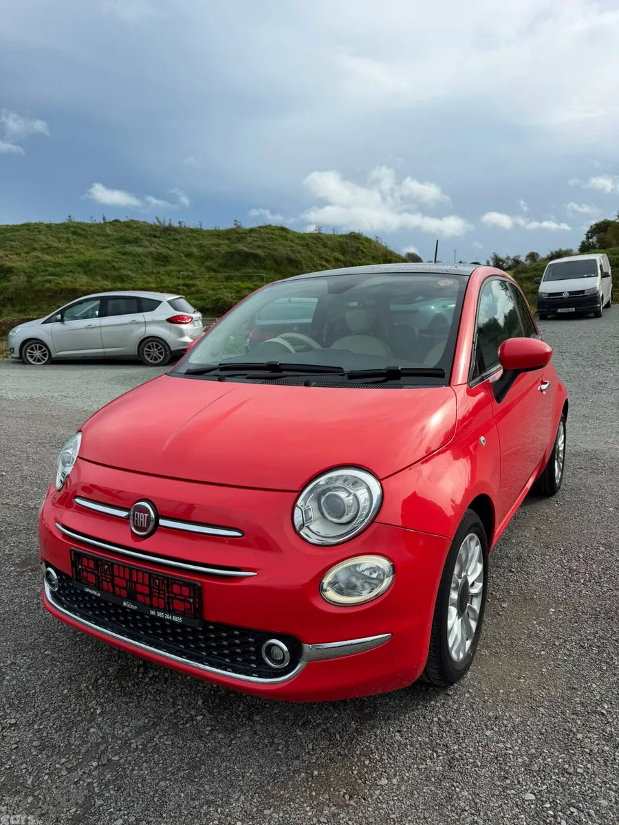 Fiat 500 Hatchback, Petrol, 2016, Red