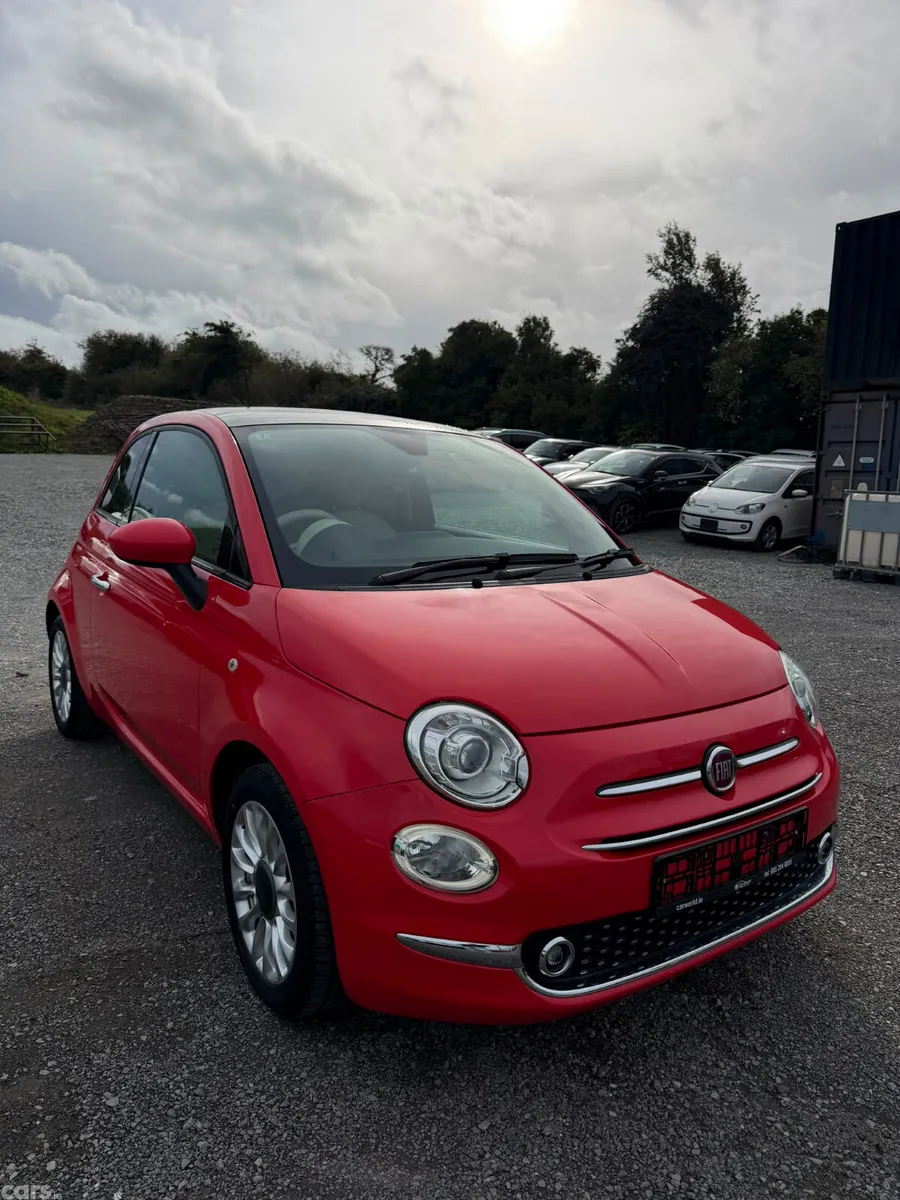Fiat 500 Hatchback, Petrol, 2016, Red